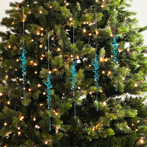 High Quality Clear Acrylic Icicle Hanging <b>Christmas</b> <b>Tree</b> Ornament-Eco-Friendly Indoor Outdoor Use - Product Image 5