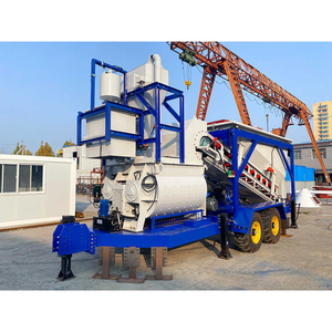 Mini équipement de mélange de ciment monté sur remorque portable mobile centrale à béton avec consultation après-vente à vie - Product Image 2