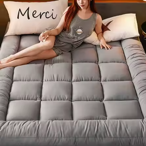 Удобная стеганая кровать, мягкий матрас из микрофибры, стеганая наматрасная Подушка с двумя матрацами - Product Image 1