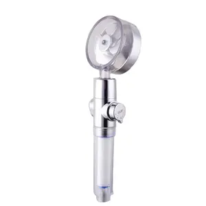 Bathroom Spa ABS Adjustable 360 Degree Spinning Removable Propeller Fan Filtering Shower Head
