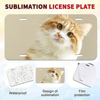 Plaque Métallique Personnalisée en Aluminium pour Impression par Sublimation DIY, Taille Personnalisée, Plaque d'Immatriculation de Voiture par Transfert Thermique, Impression par Transfert Thermique