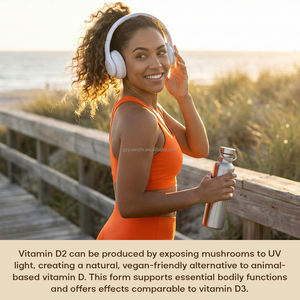 Özel Marka Organik Vitamin D2 Vegan Mantar Ekstresi Kapsülleri Kemikleri ve Bağışıklığı Destekler Vitamin D2 Kapsülleri - Product Image 2