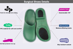 PTE antideslizante de goma Médico Quirúrgico Clog Slipper Hospital de <span class=keywords><strong>teatro</strong></span> - Product Image 5