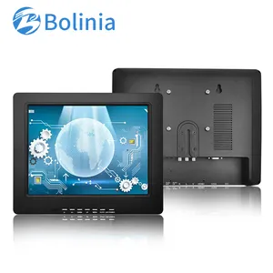 Wholesale price 12.1''12'' inch vehicle computer PC CCTV POS industrial lcd monitor square screen with desktop wall embedded