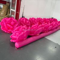 Chaînes de roses gonflables géantes, chaînes de fleurs pour célébrations, décoration de mariage, autres événements, scènes de bonheur et romantiques