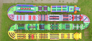 Parcours d'obstacles gonflable extérieur Crazy 5K <span class=keywords><strong>Sprint</strong></span> pour adultes, parcours d'obstacles gonflable Insane 5Km - Product Image 4