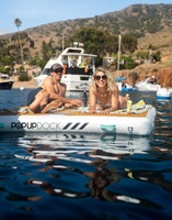 Énorme plateforme flottante gonflable pliable et flottante pour lac et mer