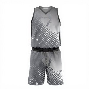 Conjunto de Camiseta y Pantalones Cortos de Baloncesto Personalizados, Uniforme de Equipo de Poliéster de Secado Rápido con Nombre y Número - Product Image 1
