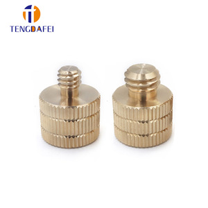 Adaptateur à vis en laiton Tengdafei 3/8 à 1/4 pour trépied, tête de caméra, plaque à dégagement rapide, accessoire vidéo - Product Image 2