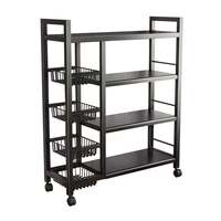 Multifunctionele keukenorganizer, rolwagen, magnetronrek, groente- en fruitmand, keukeneiland, karretjes