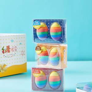 Gomme per Cancellare Soododo Serie Uovo Carine e Creative, Materiale Scolastico per Scuola Primaria, Vendita all'Ingrosso - Product Image 1