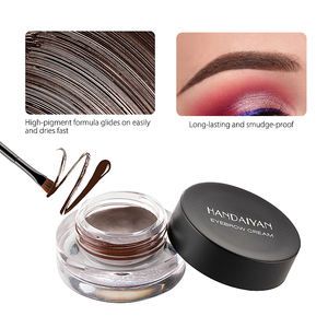 Gel à sourcils HANDAIYAN, produit 12 couleurs, teinture à sourcils colorée avec pinceau à sourcils, longue durée, imperméable, maquillage minéral pour les sourcils - Product Image 1