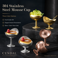 Gobelet à mousse de forme irrégulière, gobelet à dessert fantaisie, gobelet à crème de haute qualité, récipient de qualité supérieure pour la présentation de gâteaux, qualité commerciale