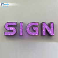 Lettres en relief LED lumineuses sur mesure, étanches, pour enseignes commerciales illuminées