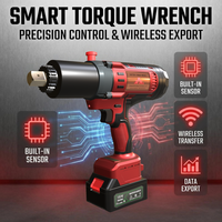 Llave Dinamométrica Inalámbrica con Sensor Integrado de Iones de Litio, Cumple con ISO, 100 Nm de Torque Máximo, para Línea de Ensamblaje Industrial