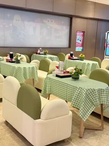 Modern Leather <b>Restaurant</b> Furniture Sofa-Commercial Use Durable Eco-Friendly High-Density Foam for Cafe Bookstore Library Hotel - Product Image 2