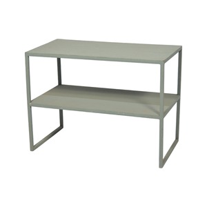 Étagère à chaussures moderne en métal à 2 niveaux, 10 paires, organisateur de rangement, étagère d'entrée à bas prix pour la maison et l'hôtel, polyvalente et élégante - Product Image 1