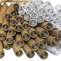 Boîte à rouler pré-roulée en papier brun, style cigarette, pour cônes blancs 109 98 84mm, avec filtre spiralé, pour fumer