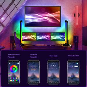 Juego Rgb APP música luces Control de sonido juego de dormitorio lámpara Led Bar Gaming PC <span class=keywords><strong>TV</strong></span> coche escritorio atmósfera luz música ritmo luces - Product Image 2