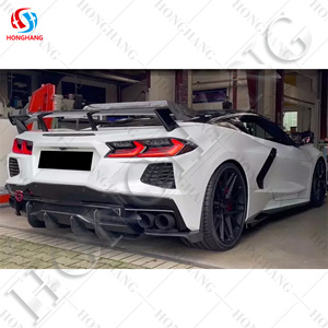 Accessoires Auto Chaoshenghang autres pièces de voiture séparateur de lèvre avant noir brillant pour <span class=keywords><strong>Corvette</strong></span> C8 Z51/Stingray 2020-2024 boîte en Carton - Product Image 3