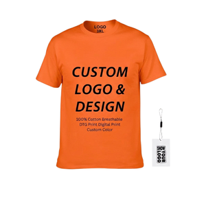 T-shirts décontractés d'été pour hommes, qualité supérieure, vente en gros, 8066, personnalisables, en coton épais, coupe oversize, vierges - Product Image 1
