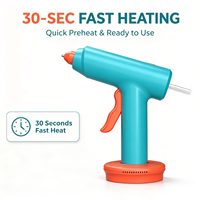 Pistolet à colle rechargeable 3,7 V sans fil, chauffe rapide en 30 secondes, base de charge magnétique, colle thermofusible pour l'artisanat et les réparations domestiques