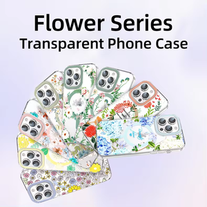 Độc Đáo Sang Trọng Mờ Hoa PC Silicone Matte Trường Hợp Điện Thoại Cho Iphone 16 15 14 13 12 11 Từ Funda Cover Quay Lại Vỏ - Product Image 6