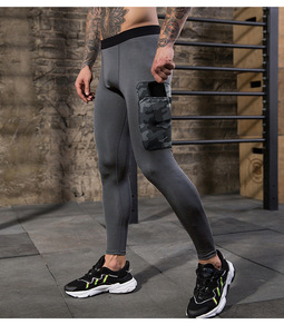 Gli Uomini di ginnastica Abbigliamento Sportivo Mens ActivewearSkin Stretti Delle Ghette Di Yoga - Product Image 6