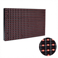 Module d'affichage LED modulaire rouge IP65 avec animation pour magasin de détail et centre commercial, signalétique extérieure personnalisable