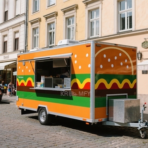 Meilleur prix 2025 pour chariot mobile à café, chariot à hamburgers, pâtisseries françaises, camion de restauration rapide avec équipement de cuisine complet - Product Image 3