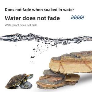 Plataforma para reptiles con <span class=keywords><strong>cueva</strong></span> oculta, <span class=keywords><strong>puente</strong></span> de resina con aspecto de roca, decoración para terrario, hábitat realista de piedra para tortugas, lagartos y geckos - Product Image 4