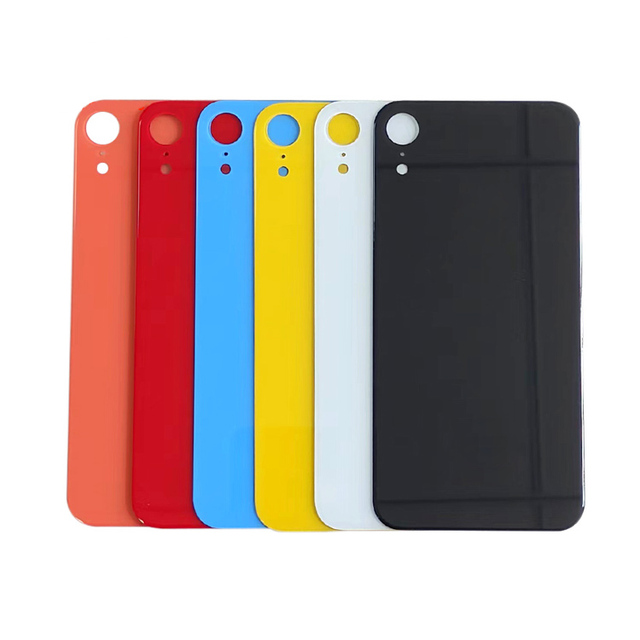 Big Hole Rear Window Replacement for iPhone XR Bar Design Back Glass Panel Battery Cover Door
