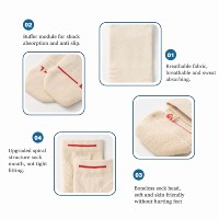 Chaussettes de sport épaisses et rembourrées en coton peigné respirant, absorbant les chocs, pour les sports de plein air