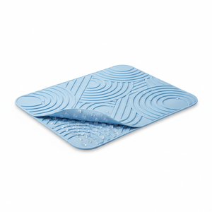 Tapis de bain en silicone antidérapant, écologique et sûr pour adultes - Utilisation hôtelière, séchage rapide, design doux et confortable, origine USA, marque OEM - Product Image 2