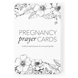 New Mom Essentials Tarjetas de hito del embarazo Oración semanal, versículo bíblico Tarjeta de embarazo 42 semanas Signos de hito del embarazo - Product Image 1