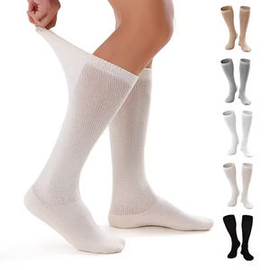 कस्टम बांस के विकोज़ फाइबर नरम गैर-बाध्यकारी अतिरिक्त चौड़ी ढीली शीर्ष न्यूरोपैथी कपास मधुमेह मोजे - Product Image 4