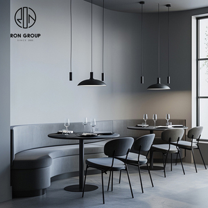 ชุดเฟอร์นิเจอร์ร้านกาแฟ แบล็คคาเฟ่ ประกอบด้วยเก้าอี้ โต๊ะ โซฟา และที่นั่งแบบบูธ - Product Image 4