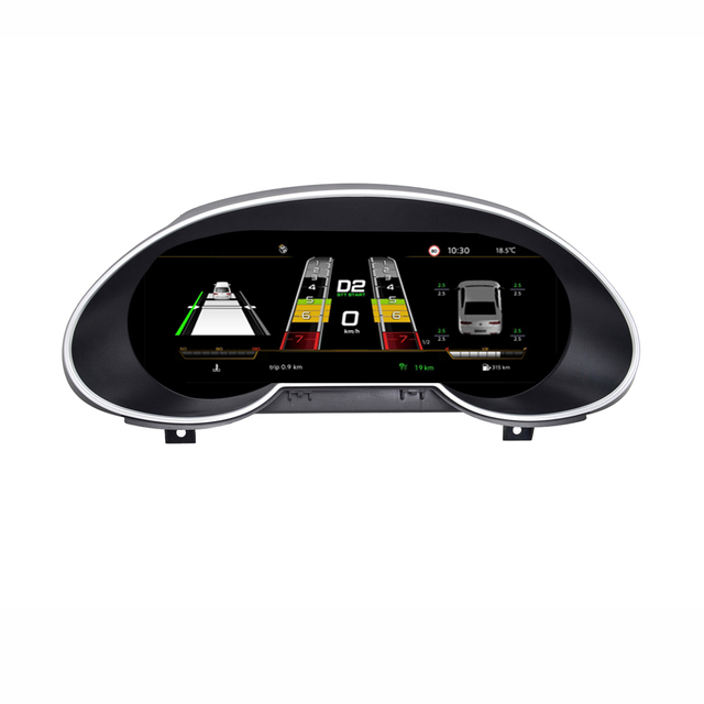 Linux System 12.3 Inch 720p Dashboard Display for Audi Q5 2010-2018 Digital Instrument Cluster