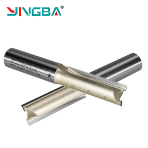 الأكثر مبيعًا أردن <span class=keywords><strong>CNC</strong></span> راوتر بت كربيد حافة مزدوجة مستقيم نهاية مطحنة نقش اللوح الرقائقي القشرة طحن القاطع - Product Image 4