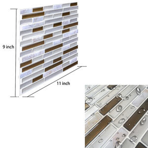 Autocollants décoratifs imperméables pour carrelage, mosaïque autocollante pour crédence <span class=keywords><strong>de</strong></span> cuisine et <span class=keywords><strong>salle</strong></span> <span class=keywords><strong>de</strong></span> <span class=keywords><strong>bain</strong></span> - Product Image 2