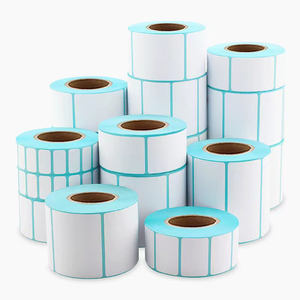 Étiquettes d'expédition auto-adhésives du fabricant en gros rouleau de <span class=keywords><strong>papier</strong></span> <span class=keywords><strong>thermique</strong></span> enduit pour la logistique alimentaire solide scellage de médicaments BOPP - Product Image 1