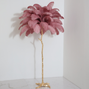 Lampes sur pied modernes en forme de palmier à plumes Funkyled, branches en cuivre de haute qualité, art romantique, lampes LED pour salon - Product Image 3