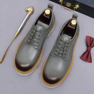 Classic Autumn Wedding <b>Dress</b> Shoes for <b>Men</b> Genuine Leather Breathable Anti-Slip Lace-Up Formal Shoes Office Party Use - Product Image 6