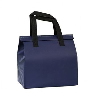 <b>Small</b> Disposable Non Woven Aluminum Foil Thermal Insulated Moisture Proof Letter Pattern Wine Coffee Food Delivery <b>Cooler</b> Bag - Product Image 1