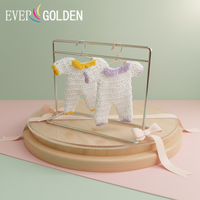 8x8cm Bunte 100% Baumwolle Elegante Gehäkelte Baby-Shower-Gastgeschenke Dekoration Mini-Babykleid Weihnachten Taufe Ramadan EVER GOLDEN