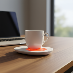 Calentador de tazas eléctrico de cerámica para oficina, hogar, escritorio, calentador de bebidas. - Product Image 2