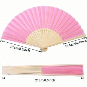 พัดไม้ไผ่พับได้แบบกำหนดเอง เป็นมิตรกับสิ่งแวดล้อม สำหรับงานแต่งงาน งานเลี้ยง สไตล์รักโรแมนติก ของตกแต่งงานปาร์ตี้ พิมพ์โลโก้/ข้อความ/ลวดลายตามสั่ง ของที่ระลึก - Product Image 2