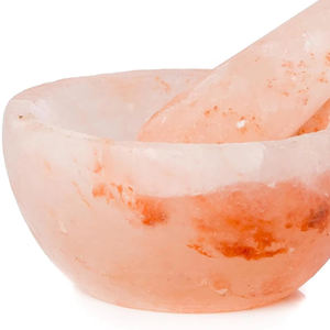 Mortero y Maja de Sal del Himalaya, Tallados a Mano, de Alta Calidad, Artesanía Natural para Decoración del Hogar y la Cocina - Product Image 4