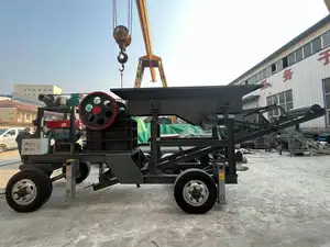 Camion concasseur mobile automatisé pour le minerai d'or