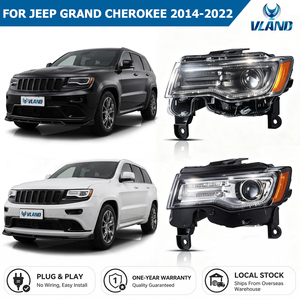 Gruppo Fari LED Completo VLAND Aftermarket per <span class=keywords><strong>Jeep</strong></span> Grand <span class=keywords><strong>Cherokee</strong></span> WK2 SRT <span class=keywords><strong>2014</strong></span> 2015 2016 2017 2018 2019 2020 2021 2022 - Product Image 1